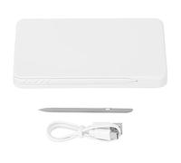 LIYJTK Calcolatori di ufficio che scrivono tablet penna ripiegabile contabile ricaricabile per studenti impiegati neri (Bianco)