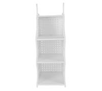 LIYJTK Closet Hanging Basket Large Capacity Foldable Wardrobe Storage Organizer for Bedroom Laundry Room Dormitory Sturdy PP Material (3 livelli)