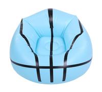 LIYJTK Divano gonfiabile ergonomico per poltrona gonfiabile in PVC modello basket blu per sessioni di lettura