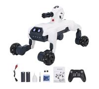 LIYJTK Giocattolo per Cani Robot RC con Controllo vocale per l'educazione STEM dei Bambini
