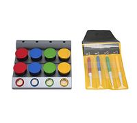 LIYJTK Guarda il kit olio 8 fori orologio per olio per coppa polvere Copertura olio olio olero per la riparazione dell'accessorio per la lubrificazione dell'orologio