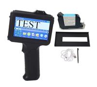 LIYJTK Handheld Inkjet Printer 2 12.7mm Adjustable 4.3 Inch Touch Screen Portable Inkjet Coder with 42ml Black Ink Cartridge Intelligent 4 Cores CPU 2600mAh Battery for Industrial Packagi