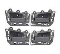 LIYJTK Maniglie per porte interne auto Anteriore Posteriore Sinistra Destra Grigia Set di maniglie per porte interne con impugnatura comoda (Senza metallo e viti)