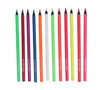LIYJTK Matite colorate al neon imposta il disegno multifunzionale vibrante 12pc per la scuola
