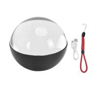 LIYJTK Memory Sphere Lamp 2.7 Inch Crystal Ball Video Player 3D Personalized Uploadable Videos Photos Rechargeable Touch Control Unique Anniversary Birthday Gifts for Home Decor Table She (Black)