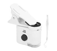 LIYJTK Microscopio tascabile con montatura in plastica, lente ottica HD, mini microscopio portatile per menti curiose, educazione scientifica