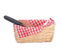 LIYJTK Modello di cestino per il pane al latte in miniatura di una casa delle bambole altamente simulato in scala 1:12 per l'educazione dei bambini