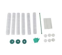 LIYJTK Pali di Muschio in plastica da 6 Pezzi per Piante rampicanti Piccole e Medie Monstera Supporto per Piante impilabile da 10 Pollici per Piante in Vaso da Interno ed Esterno