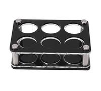 LIYJTK Porta del display per bottiglie di vino resistente alla bottiglia di vino decorativa resistente alla barra per la casa (Soporte de copa de combinación de 2x3 de 6 cabezas)