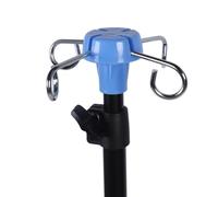 LIYJTK Portable Collappeble IV State altezza regolabile 3 gamba 4 gancio leggero robusto per le case delle cliniche degli ospedali