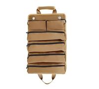 LIYJTK Portable Tool Roll Bag Organizer Oxford Fabric Ergonomic Handle Rollup Toolbag for Job Sites Home Garage Workshop