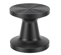 LIYJTK Professional Dual Sided Coffee Tamper Black PP Material Coffee Powder Press with Flat and Threaded Base for Espresso Machines Tools Coffee Lovers (58MM)