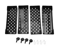 LIYJTK Slim Rolling Storage Cart 4 Tier Bathroom Organizer Mobile Shelving Unit Utility Cart Tower Rack for Kitchen Laundry Narrow Places Gap Type PP Stainless Steel 12.5cm Mesh Baskets (Nera)