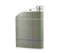LIYJTK Stainless Steel Wine Bottle 240ml Capacity Leak Proof Lightweight Portable Hip Flask for Outdoor Enthusiasts Travelers Camping Hiking Durable 304 Stainless Steel (Green)