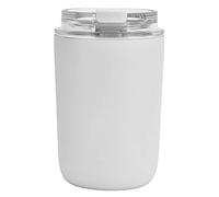 LIYJTK Tazza da caffè da 280 ml Tazza da caffè portatile in silicone di grande capacità per uso domestico, per feste in ufficio, viaggi su strada, campeggio (Bianca)