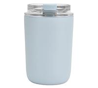 LIYJTK Tazza da caffè da 280 ml Tazza da caffè portatile in silicone di grande capacità per uso domestico, per feste in ufficio, viaggi su strada, campeggio (Blu)