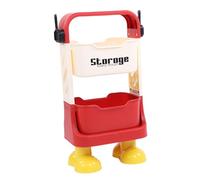LIYJTK Utility Cart Cartoon Feet Heavy Duty Rolling Storage Organizer with 4 Swivel Wheels Open Access No Lid Sturdy PP Construction Space Saving for Kitchen Bathroom Garage (2 strati)