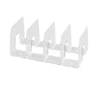 LIYJTK Vertical Desk File Organizer Anti Slip Acrylic Upright File Holder for Office Home Sturdy Acrylic Workspace Organization 12.6x5.7x5.1 Inch