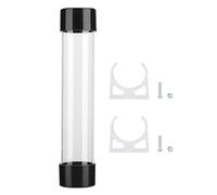 LIYJTK Water Cooling Tank, Transparent Cylindrical Computer Water Cooling Water Tank 240MM with G1 / 4 Thread for Computer