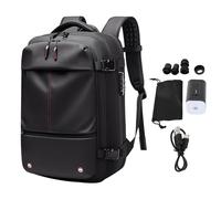 LIYJTK ZAINO SOTTOVUOTO ESPANDIBILE IMPERMEABILE DA VIAGGIO AFFARI (Nerone)