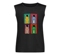 LIYUEJIUBA Bojack Horseman Digital Printing Sleeveless T-Shirt Black Unisex Mens Vest Tank Tops Tee XL
