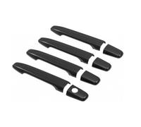 LIYUWNB rivestimentomanigliaporta Compatibile con Mitsubishi per Lancer Ex per Evolution X 2008 2009 2010 2011 2012 2013 2014 2015 2016 2017 Decorazione Maniglia Porta Esterna Auto(Single Hole Black)