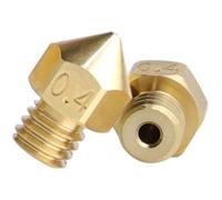 liyuxin66 5PCS for flsun QQ-S PRO Ugello Estrusore Q5 Hotend QQS Parte Stampante 3D 0.4mm Ottone/Inossidabile/Acciaio Temprato/Lega di Titanio TC4 1.75mm(Brass)