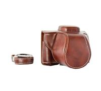 liyuxin66 Borsa piena for custodia for fotocamera in pelle PU, for Fuji for Fujifilm X-T100 XT100 Custodia for borsa fotografica con cinturino(Color:Coffe)
