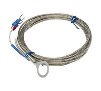 liyuxin66 FTARR01 Cavo schermato in Metallo Tipo J da 2 m, sensore di Temperatura termocoppia con Testa ad Anello con Foro da 18 mm di Diametro
