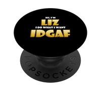 Liz Joke IDGAF Meme Funny Halloween Decorations Elizabeth PopSockets PopGrip Adesivo