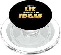 Liz Joke IDGAF Meme Funny Halloween Decorations Elizabeth PopSockets PopGrip per MagSafe