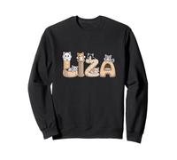 Liza Cat Trees - Personalizzato Carino Nome Word Art Felpa
