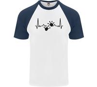 Lizard Ecg Gekko Pulse Bearded Dragon Uomo S/S Baseball T-Shirt