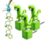 Lizard Fidget Keychain with Sound and Light - Clicker Button Toy For Stress Relief, Portable Sensory Gadget for Anxiety, Fun Desk Accessory for Adults and Kid (3)