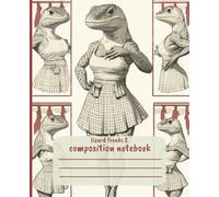 Lizard Freaks 2 Vintage Pinup Notebook - Funny Reptile Lover Composition Book for Writing & Journaling: Aesthetic Lined Journal | Quirky Retro Pinup ... Writers & Artists | 100 Pages | 7.5 x 9.25 in