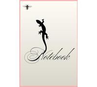Lizard & Insect Aesthetic Notebook: Cute Minimalist Journal with Gecko, Ant, and Bee Silhouettes: Simple Cream Interior | Soft Pink Border Design | Blank Pages for Writing, Notes, and Daily Journaling