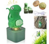 Lizard Keychain, Lizard Button, Lizards Fidget Toy, Light Up Animal Keychain Toy - Rechargeable LED Color Changing Sound Button, Portable Stress Reliever for Anxiety & Sensory Fun (1pc)