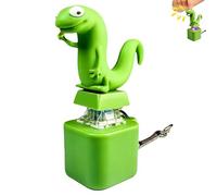 Lizard Keychain Sound Fidget Toy, Lizard Button Keychain, Light Up Keyboard Clicker with Quacking Sound, Portable Stress Relief Lizard Button, Funny Sensory Keyring for Anxiety Office Desk (1Pcs)