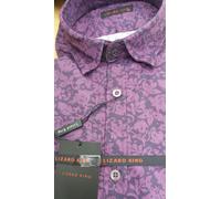 Lizard King Camicia A Maniche Lunghe Vino Floreale 2XL 3XL 4XL 5XL 6XL 7XL 8XL