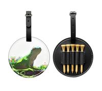 Lizard Looking up at the Sky - Borsa per tee da golf, facile da trasportare e più efficiente nel giocare a golf, colore: nero