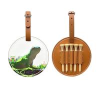 Lizard Looking up at the Sky Brown Golf tee Storage Bag - Facile da trasportare e più efficiente nel giocare a golf