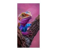 Lizard on The Branch Copertura per porta primaverile estate da appendere bandiera portico cartello all'aperto stagionale vacanza cortile decorazione per porta d'ingresso e portico