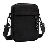 Lizbin Small Crossbody Bag for Men, Mini Messenger Bag Side Shoulder Bag for Phone Passport, Casual Satchel Bag Phone Purse, Mini Sling Bag Fanny Pack for Travelling (Black)