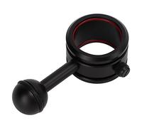 LIZEALUCKY 28-34mm Flashlight Diving Ball Arm Anodized Hard Coating Torch Ball Joint Bracket Durable Light Weight Aluminum Alloy Black