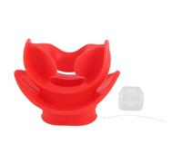 LIZEALUCKY Boccaglio per erogatore da immersione Connessione con morso confortevole Design elegante per lo snorkeling (Rossa)