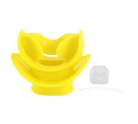 LIZEALUCKY Boccaglio per erogatore da immersione Connessione con morso confortevole Design elegante per lo snorkeling (Gialla)