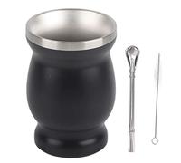 LIZEALUCKY Cupi di tè di zucca set tazza di tè a doppia parete nera ideale per bere il caffè