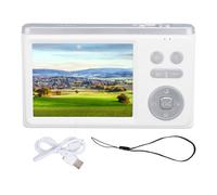 LIZEALUCKY Fotocamera digitale da 12 MP HD 2,8 pollici Schermata TFT Focus Camera per Vlogging Viaggi (Bianco)