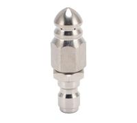 LIZEALUCKY High Pressure Washer Jetter Nozzle Professional Stainless Steel 5000 PSI Sewer Jetter Nozzle with 1/4 inch Quick Connector for Pipe Unclogging And Cleaning
