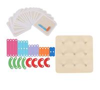 LIZEALUCKY Lettere puzzle pensiero che allena il puzzle di coordinazione occhio per bambini di oltre 36 mesi in legno solido